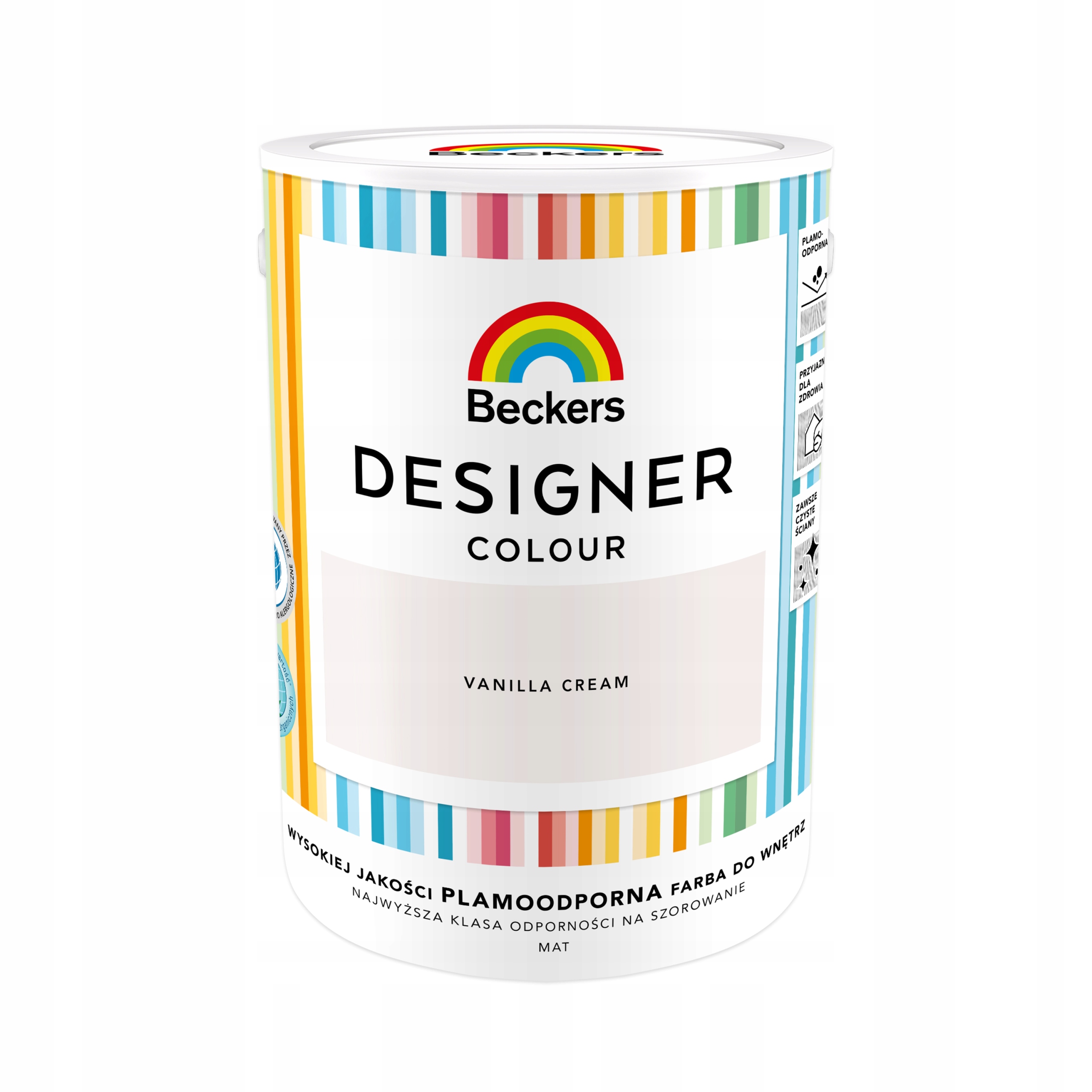 Beckers Designer Colour 5L Vanilla Cream Mat Barva Na Stěny A Stropy