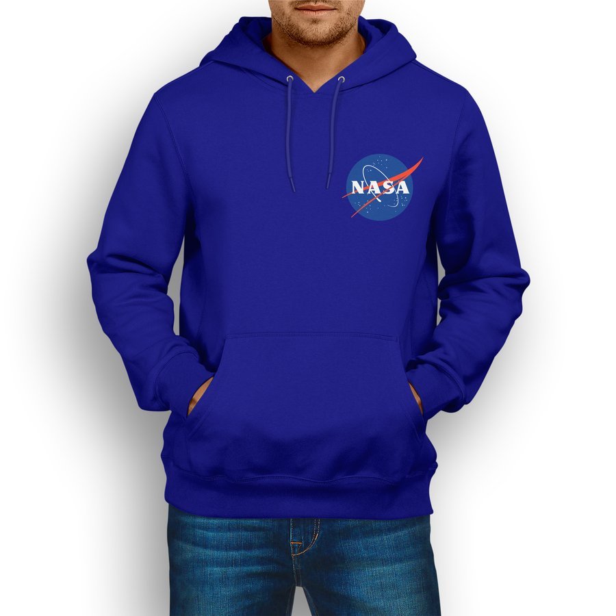 

Nasa bluza dresowa z kapturem kolor niebieski L