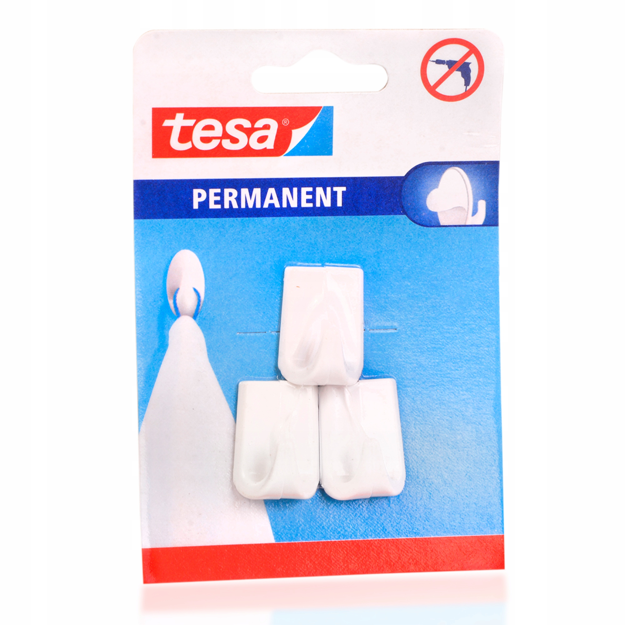 

Haczyki wieszaki samoprzylepne tesa białe 3 szt.