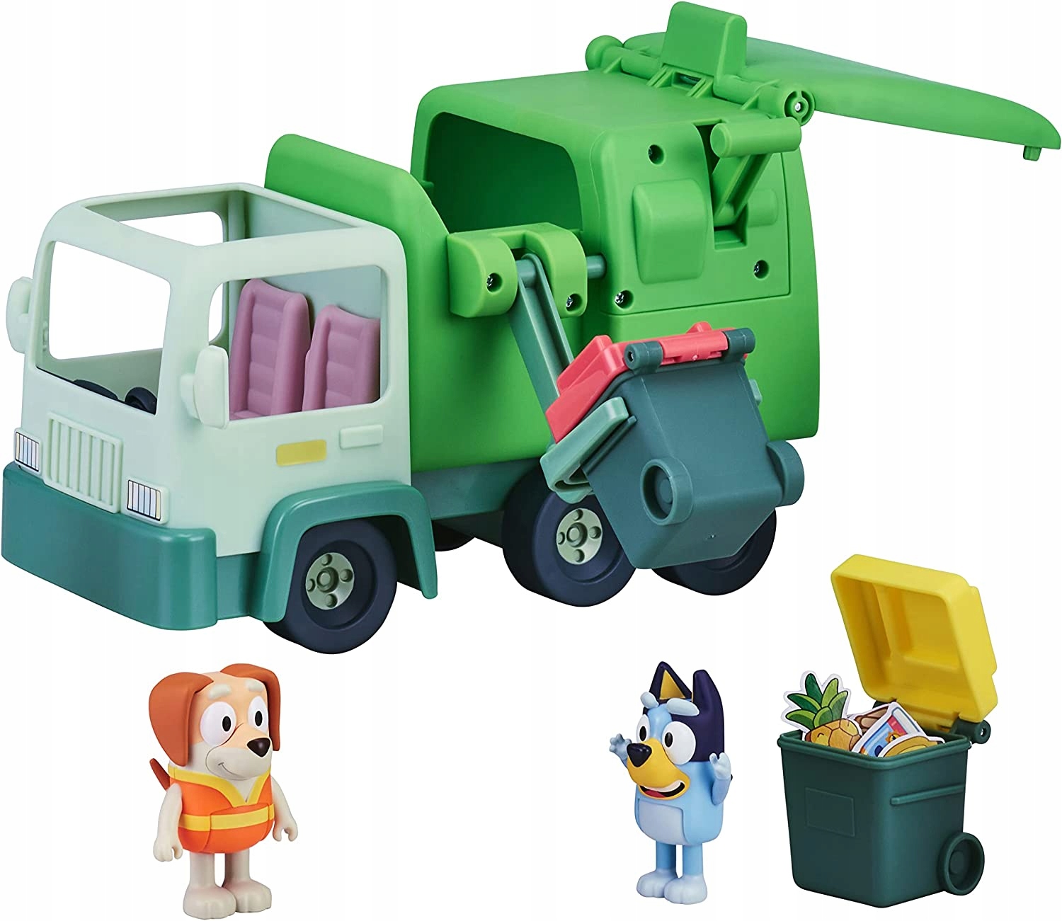 Moose Toys Bluey Zestaw ze Śmieciarką + 2 figurki Model Garbage Truck