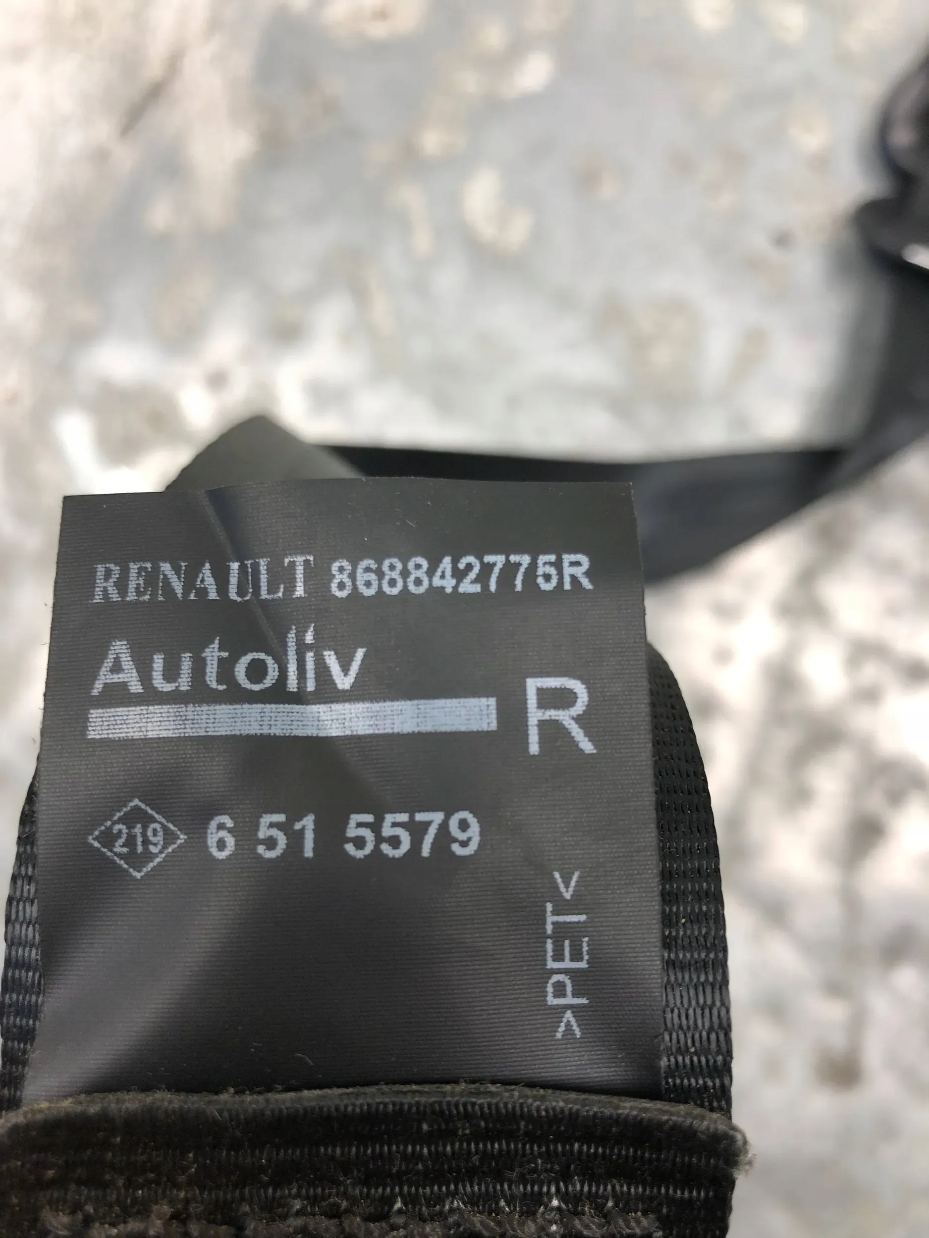 tension belt safety right front DACIA DOKKER 868842775R