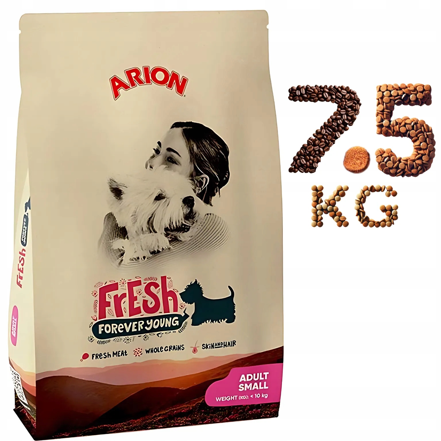 Arion Fresh Adult Small, 7,5 kg, sucha karma dla psów dorosłych małych ras