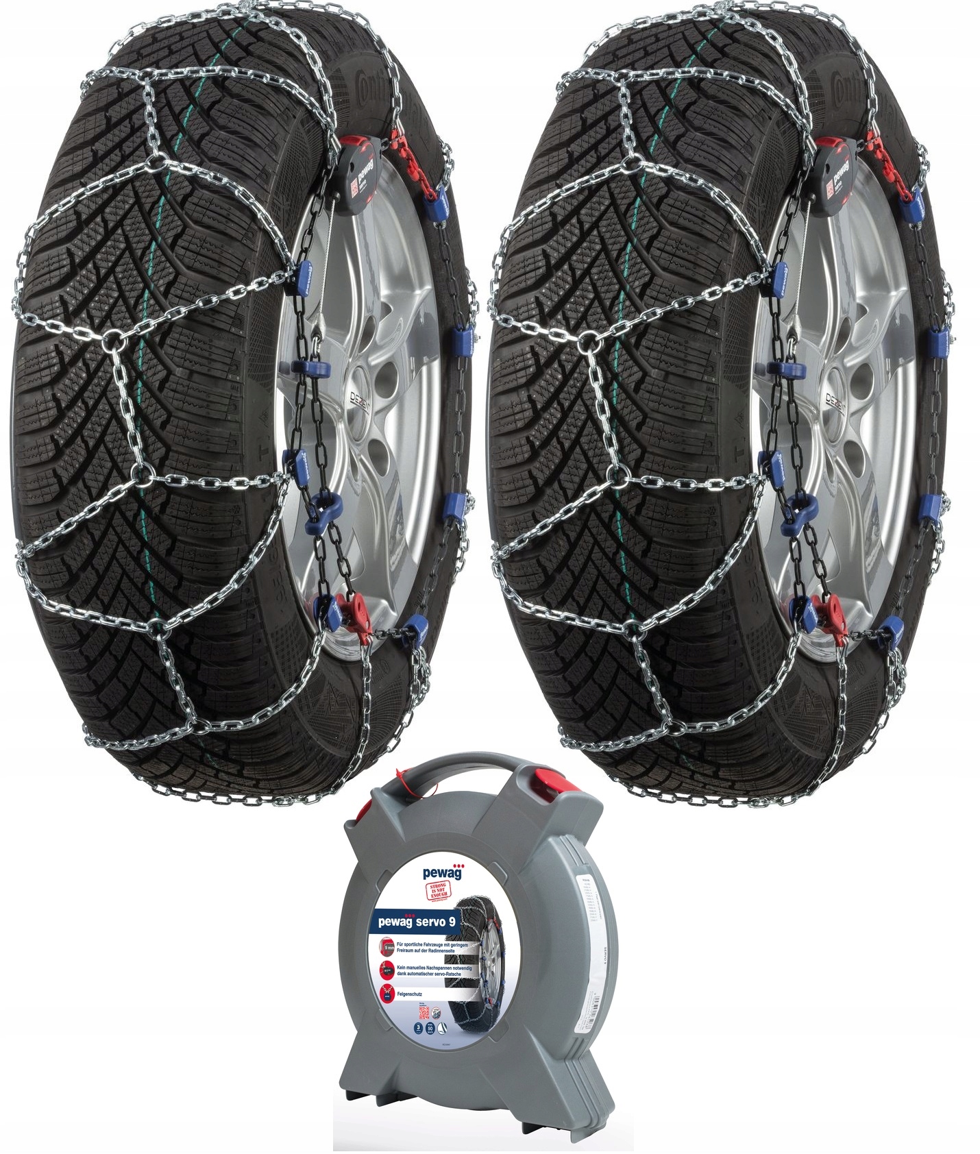 Łańcuchy PEWAG SERVO RS9 79 225/55R18 9mm NAPINACZ