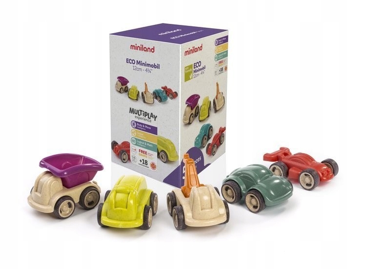 Zestaw Eco Mini Autek 5 szt Miniland Model 5 modeli