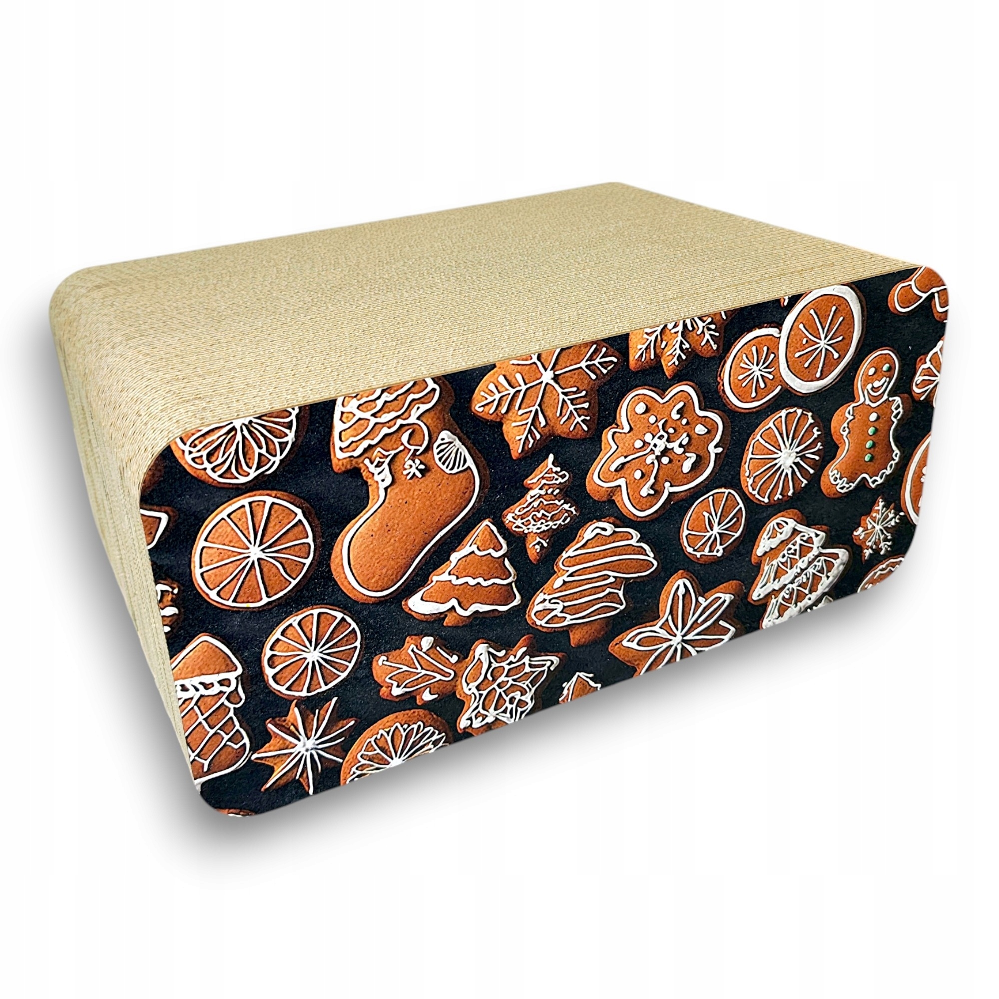 Škrabadlo pro kočky perníky Mruu&amp;Pruu Pezent na Vánoce pro kočky perníčky