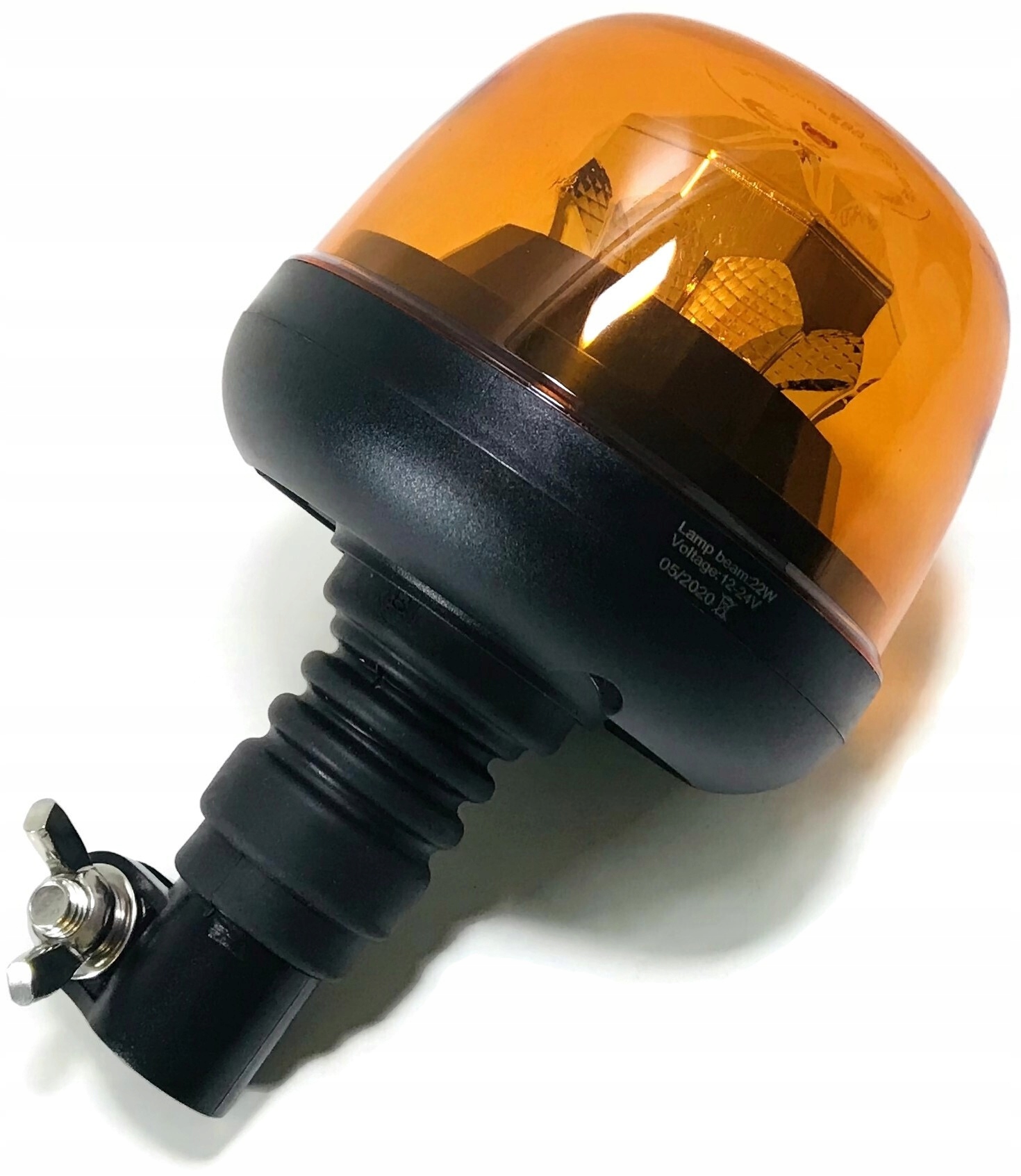 KOGUT LED NA TRZPIEŃ ELASTYCZNY 7 BŁYSKÓW 12V 24V Kolor pomarańczowy