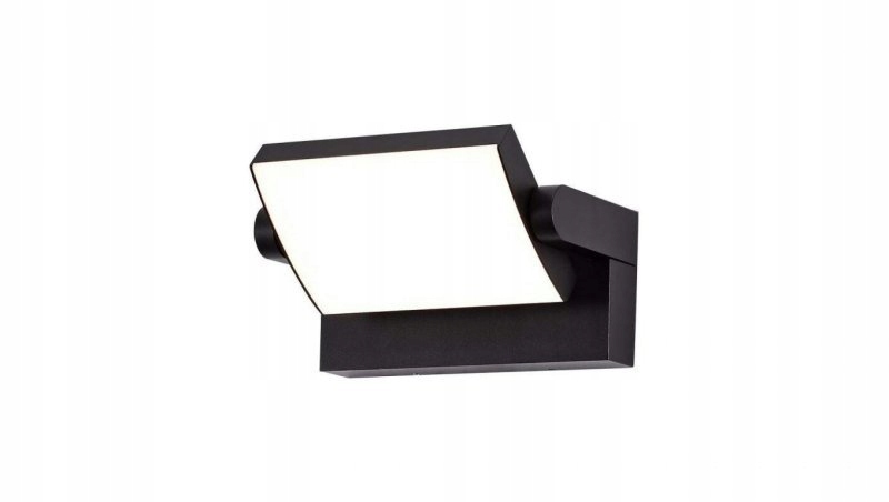 Oprawa elewacyjna Led 17W 2520lm 3000K regulowana czarny kwadrat 2936