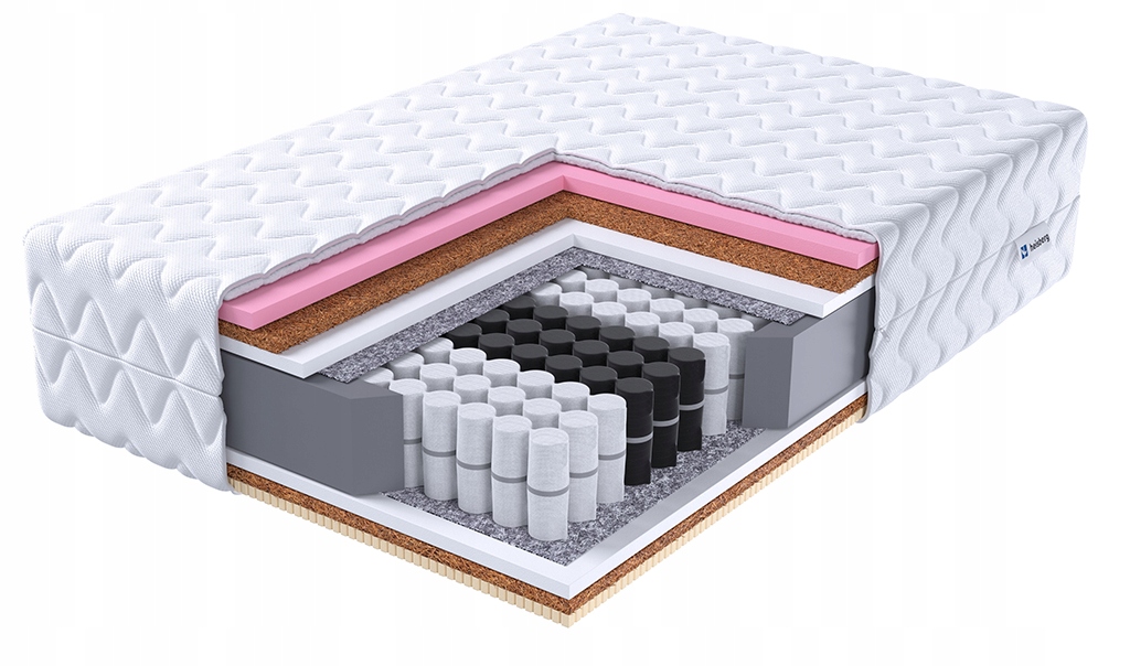 Taštičková matrace Alvi 120x200 visco kokos latex Heisberg