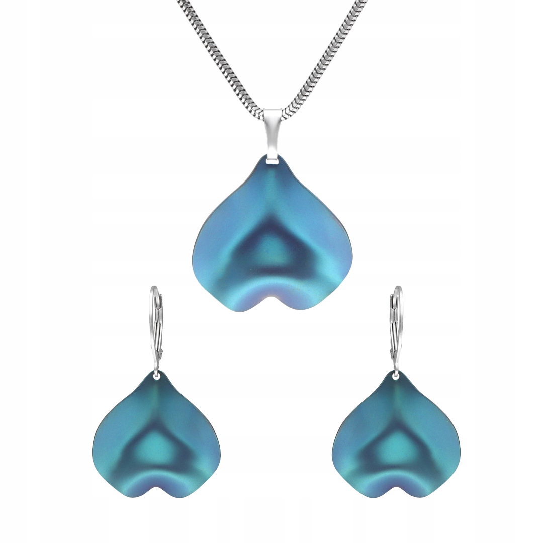 Tyrkysově-titanově- stříbro sada