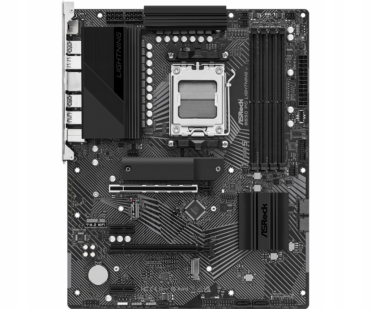 ASRock B650 Pg Lightning Amd B650 AM5 4x DDR5 DIMM 3x M.2 Hdmi