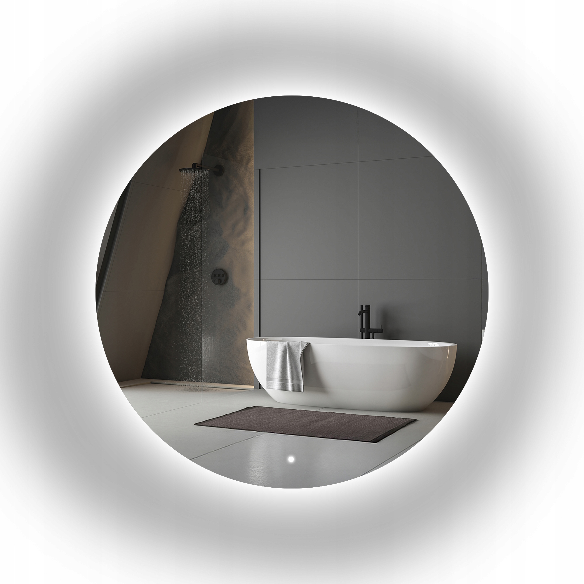 Zrcadlo s Led podsvícením Koło Fi 190