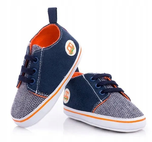 Buciki niemowlę niechodki mięciutkie trampki 8m+