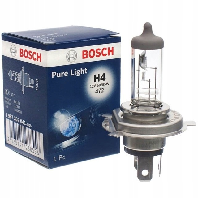Żarówka Bosch H4 Pure Light 12V 60/55W