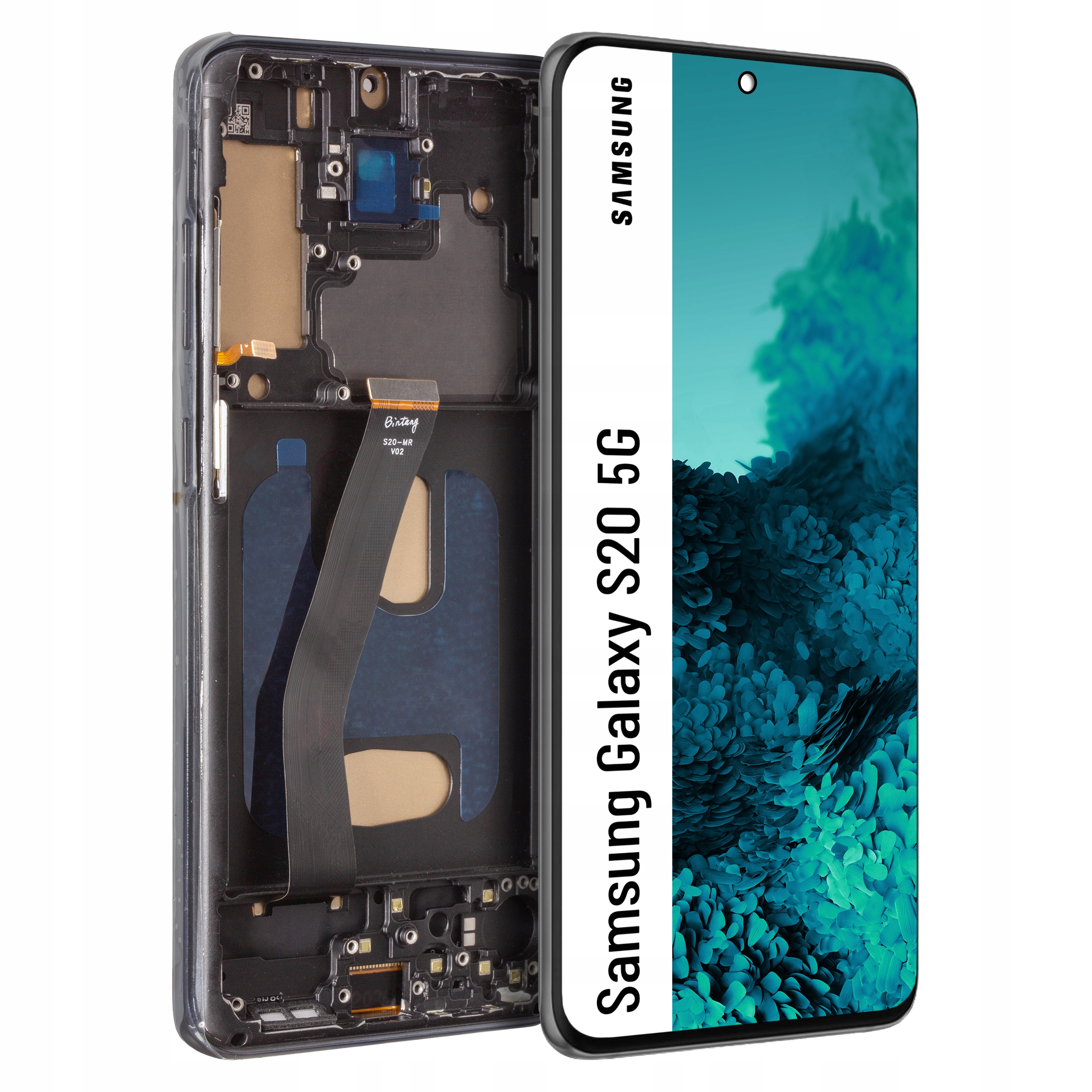 LCD displej Incell s rámečkem pro Samsung Galaxy S20 5G Cosmic Grey