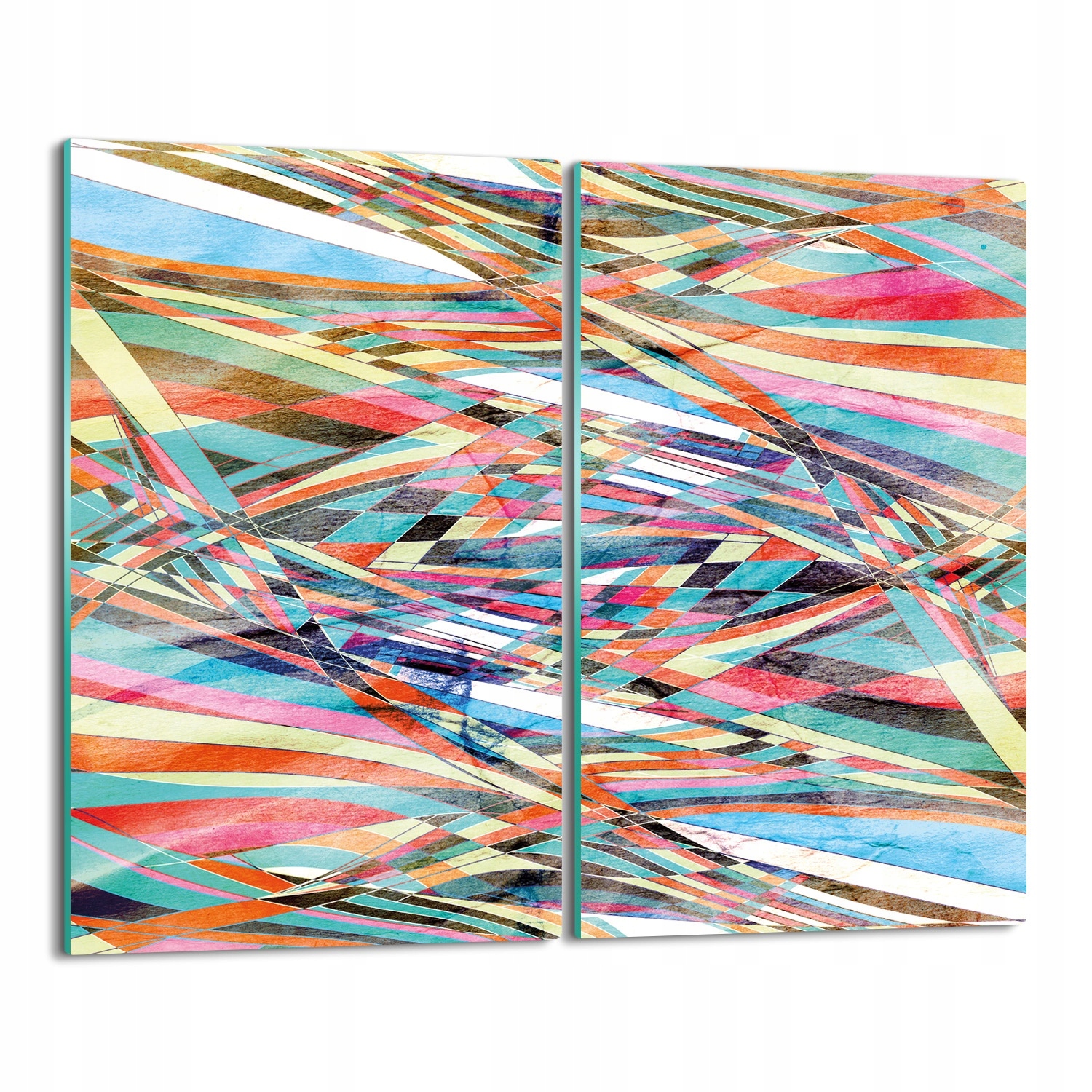 krytka splashback tisk Coloro pruhy obraz 2x 30x52