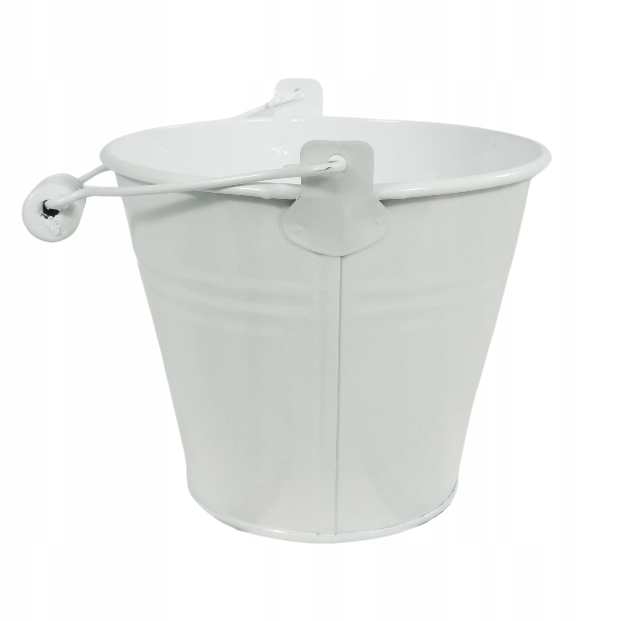 

Metalowa osłonka doniczka kształt wiaderka 12 cm