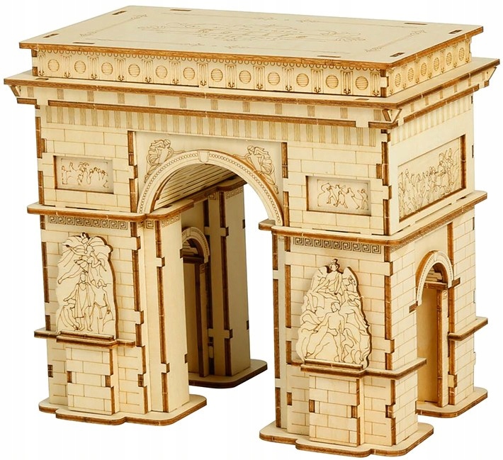 

Puzzle 3D Łuk Triumfalny drewniany model 118 el