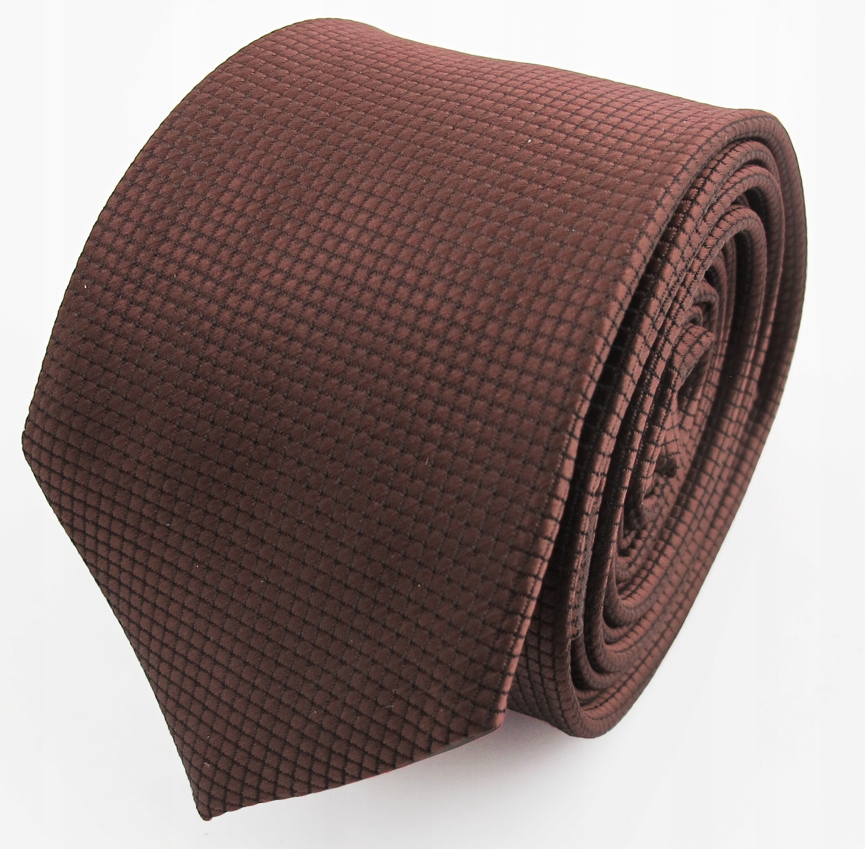 KRAWAT MĘSKI BRĄZ.