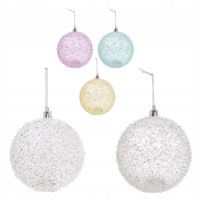 BOMBKA DEKORACYJNA OZDOBA ŚWIĄTECZNA LED 6cm