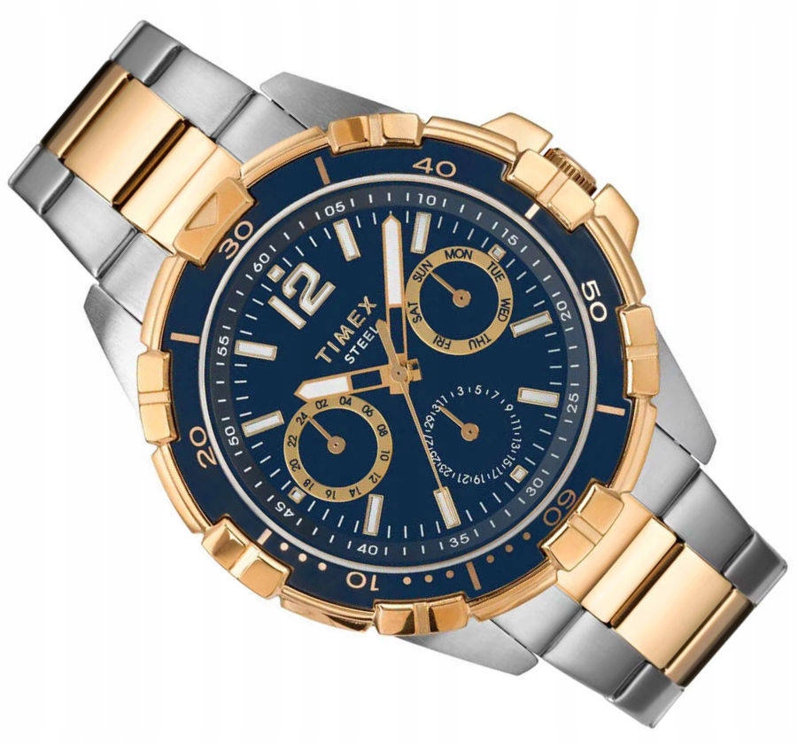 Ocelové Hodinky Timex Modré TW2T50700