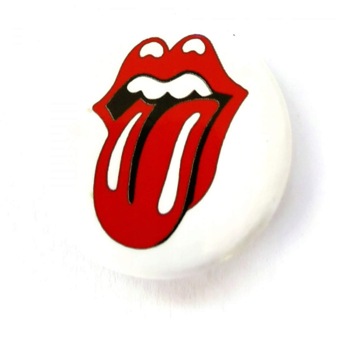 

Przypinka Język Czerwony Na Białym Rolling Stones