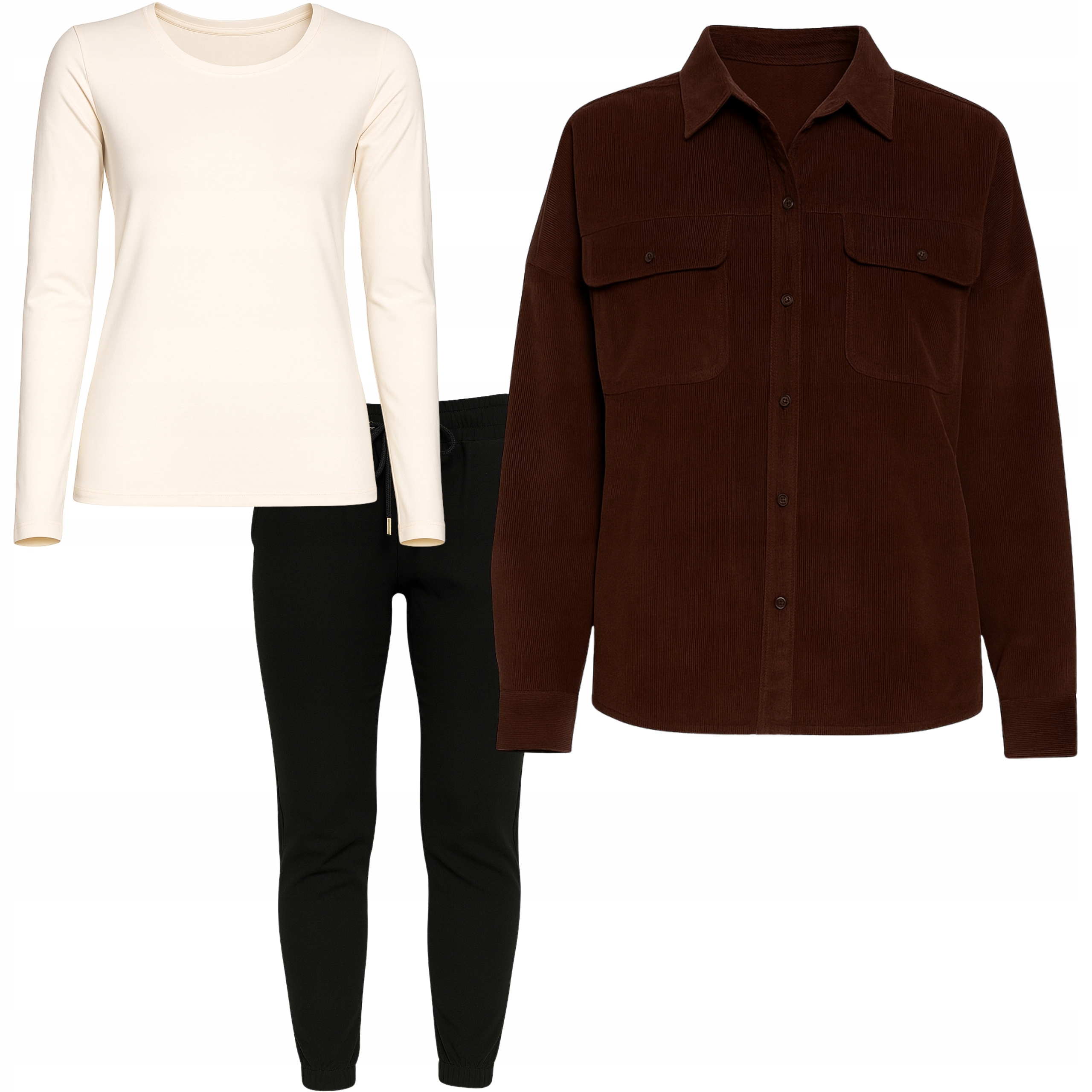 Dámské joggery se zavazováním Košile Štruksová Halenka Pod Tričko Moraj XXL