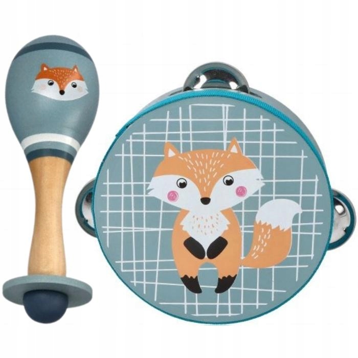 Marakas + tamburyn zestaw muzyczny dla dziecka 3+ EAN (GTIN) 5905123560552