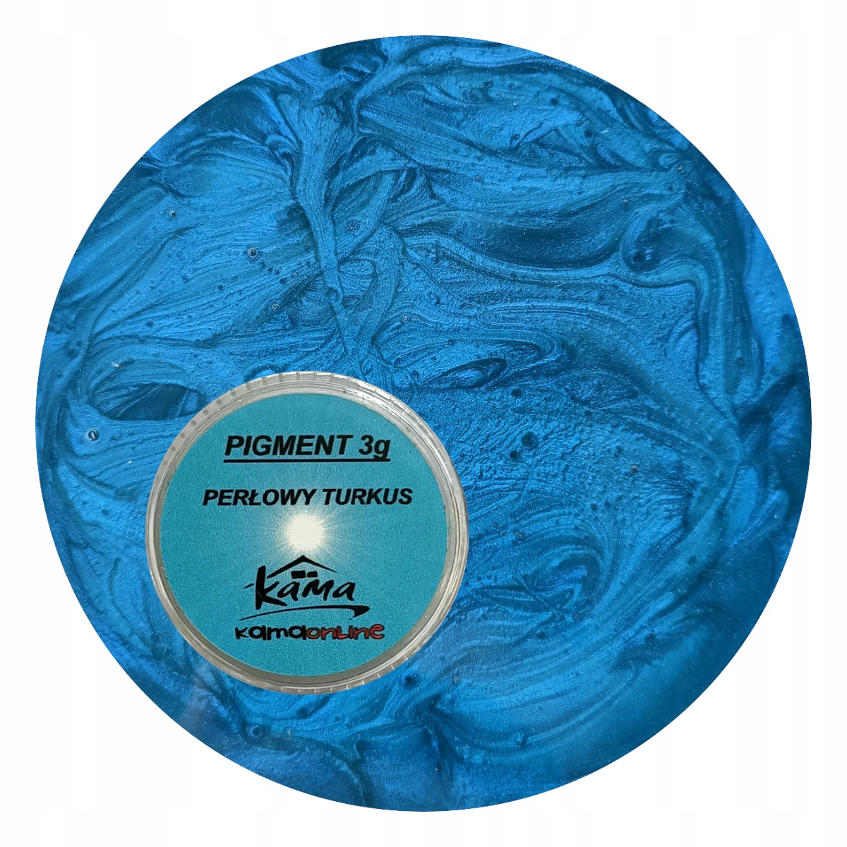 

Barwnik Pigment Perłowy do żywic Turkus 3 gramy