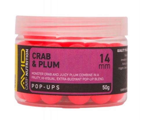 Kulki Avid Pop-up Crab & Plum 14mm Pink