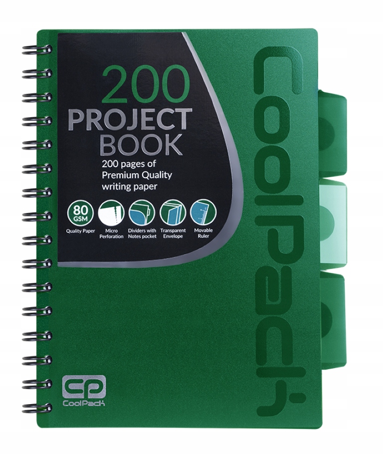 

Coolpack Kołozeszyt Pp A5 Green 100 kartek