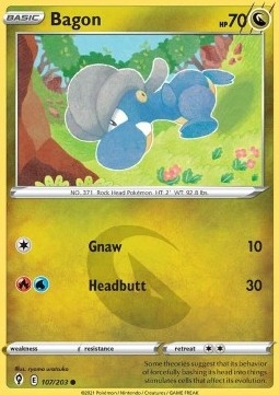 Pokemon TCG Bagon (EVS 107)