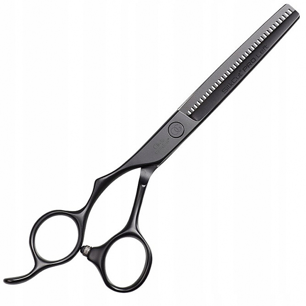 Olivia Garden Silkcut Pro Black Mat Left Kadeřnické Degustace Pro Leváky