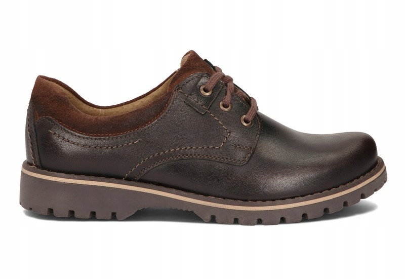

Buty Męskie Obuwie Trekkingowe Skóra 879 Brąz 42