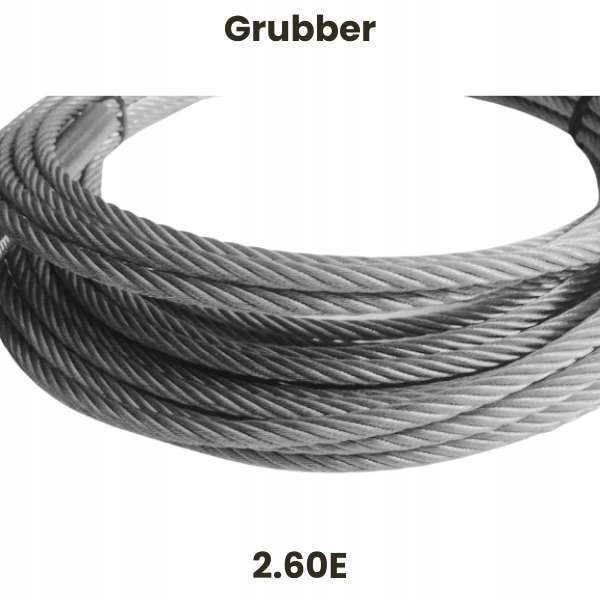 Náhrada: Ocelové zvedací lano Grubber 2.60E