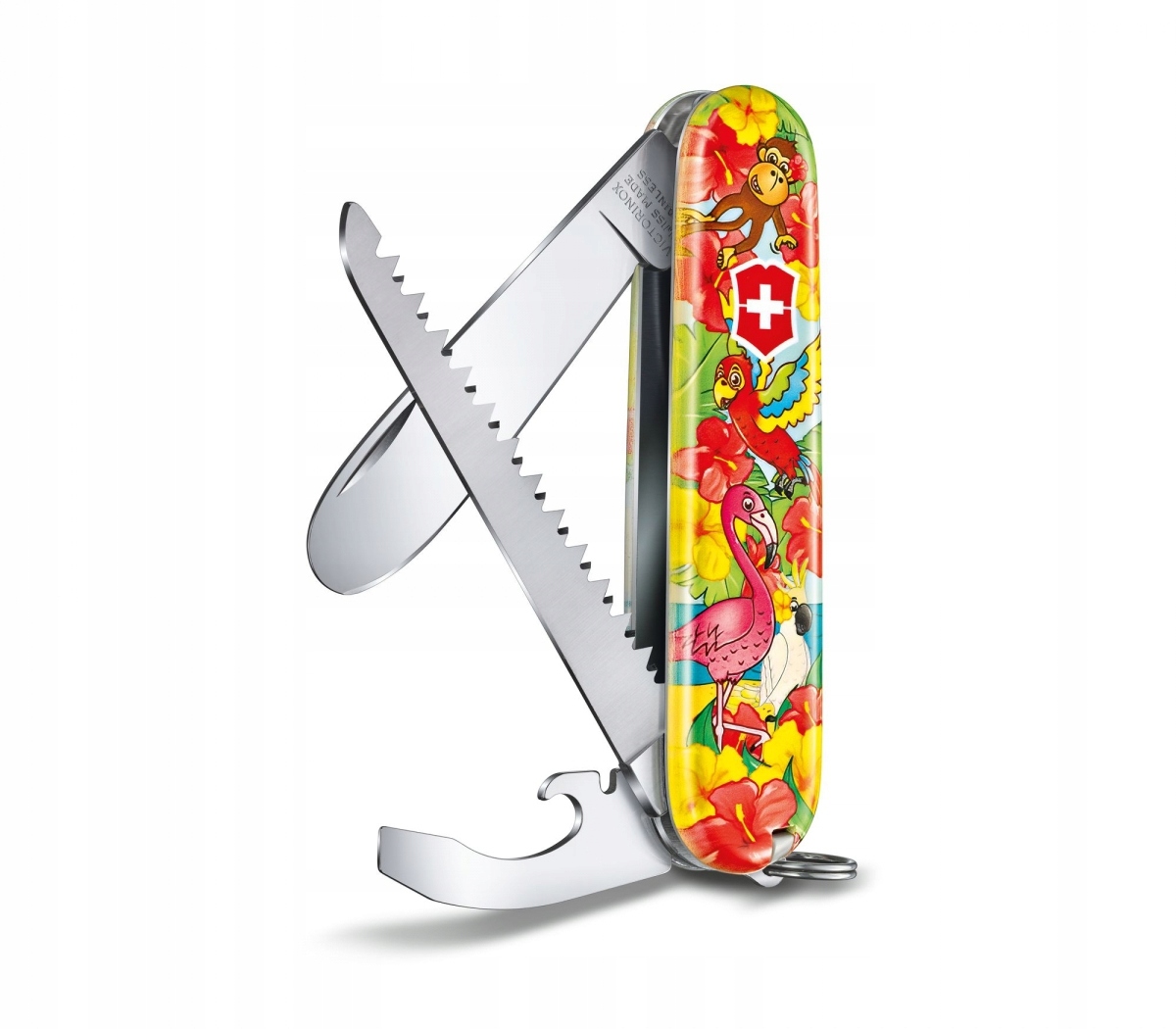 Sada pro děti kapesní nůž My First Victorinox, zvířecí edice Papoušek „Ar