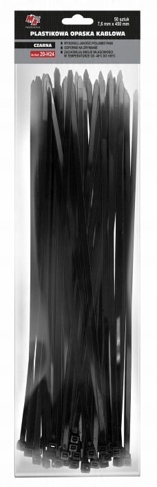 

Moje Auto Opaska Zaciskowa Czarna 7,6X450mm 50SZT