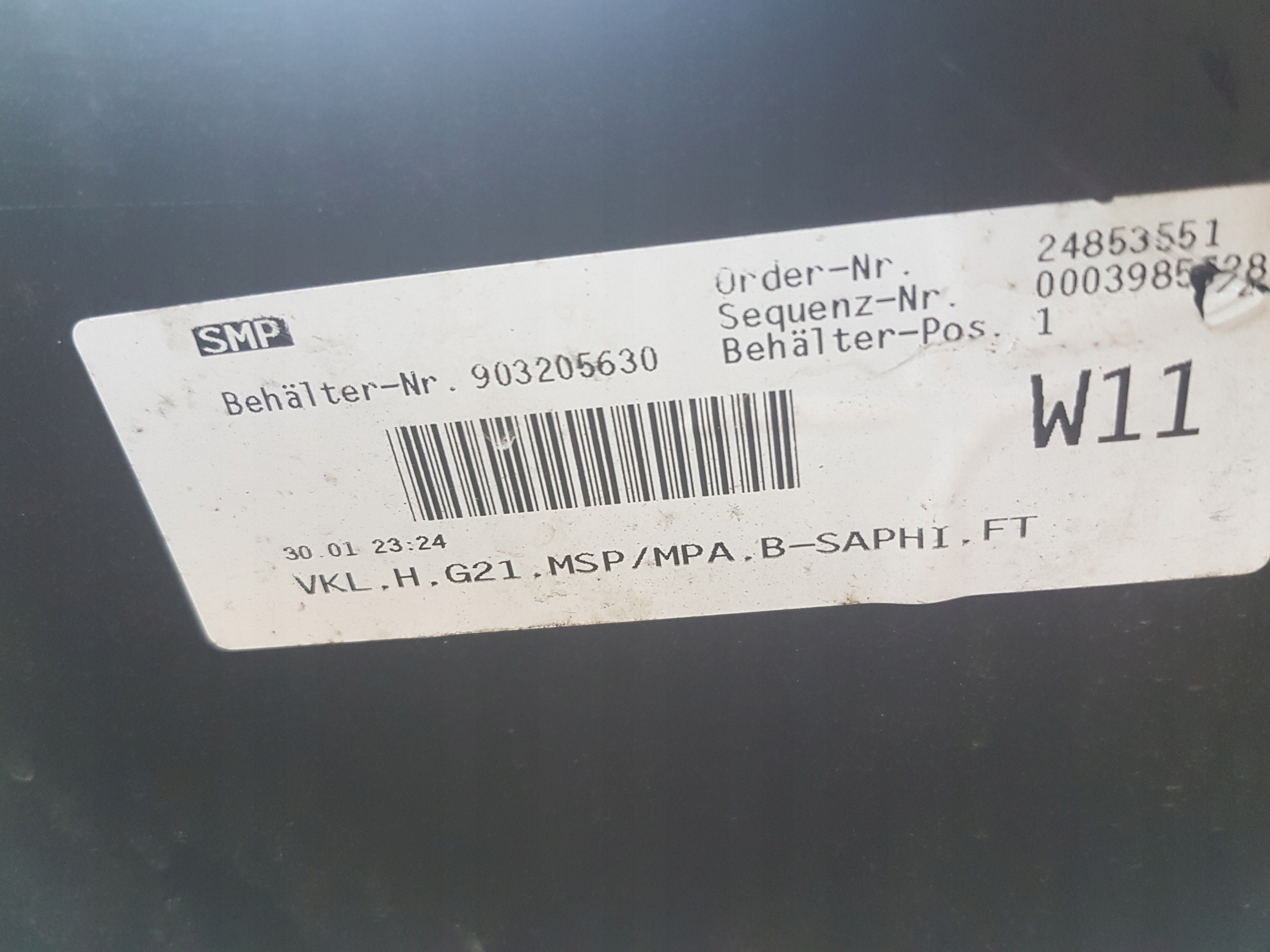 bumper rear BMW SERIA 3 G21 m-packet