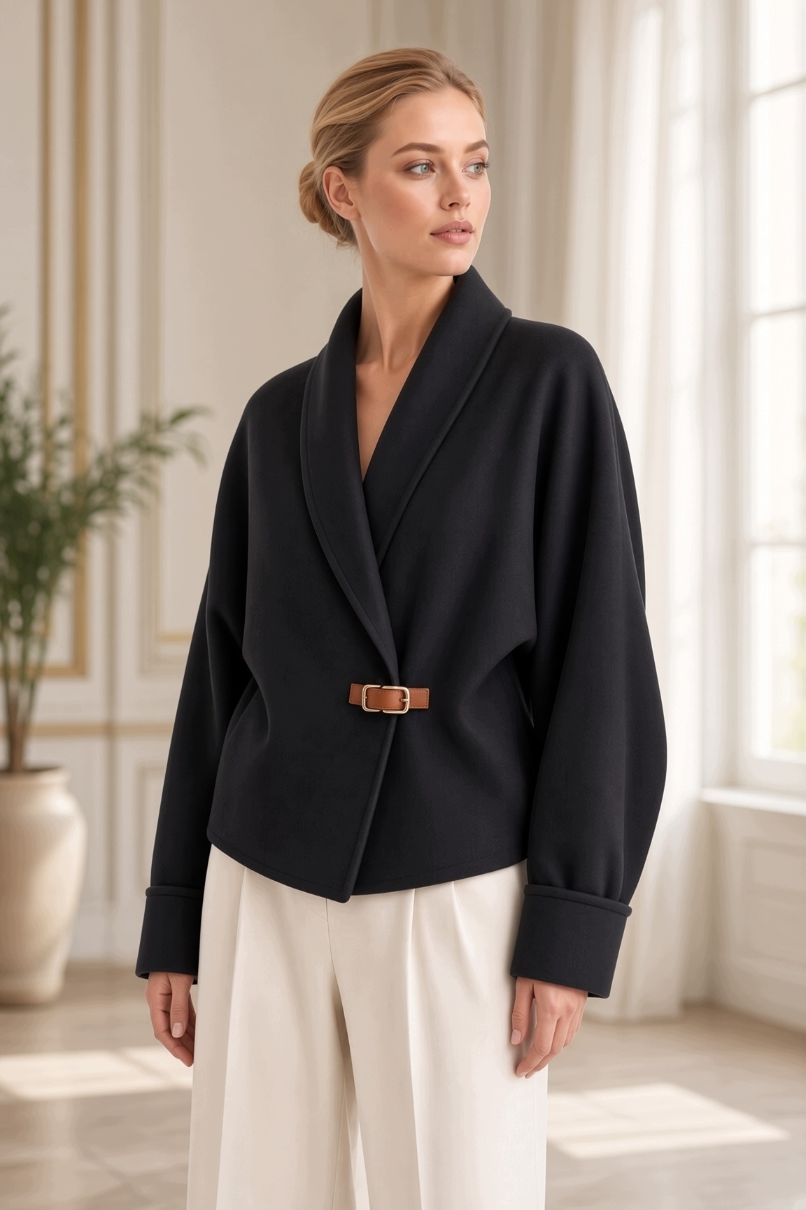 Bunda zakiet sako podzimní elegantní, zateplená S/m