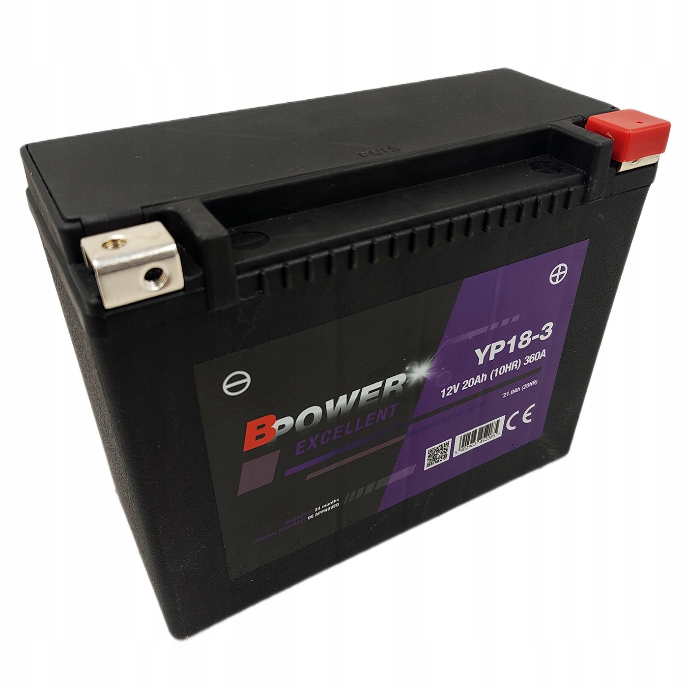 Batéria Bpower Excellent Agm YP18-3 12V 20Ah 360A P+ YTX24HL-BS