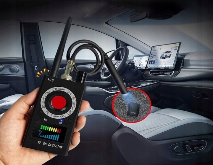 WYKRYWACZ PODSŁUCHÓW LOKALIZATORÓW GPS GSM LTE DETEKTOR KAMER WIFI Częstotliwość 6500 MHz