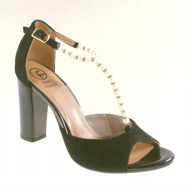 Černé lodičky Fabio Fabrizi 781, Vel .38