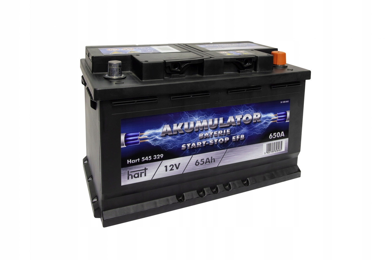 545 329 - АККУМУЛЯТОР HART 65AH + P START-STOP EFB 650A