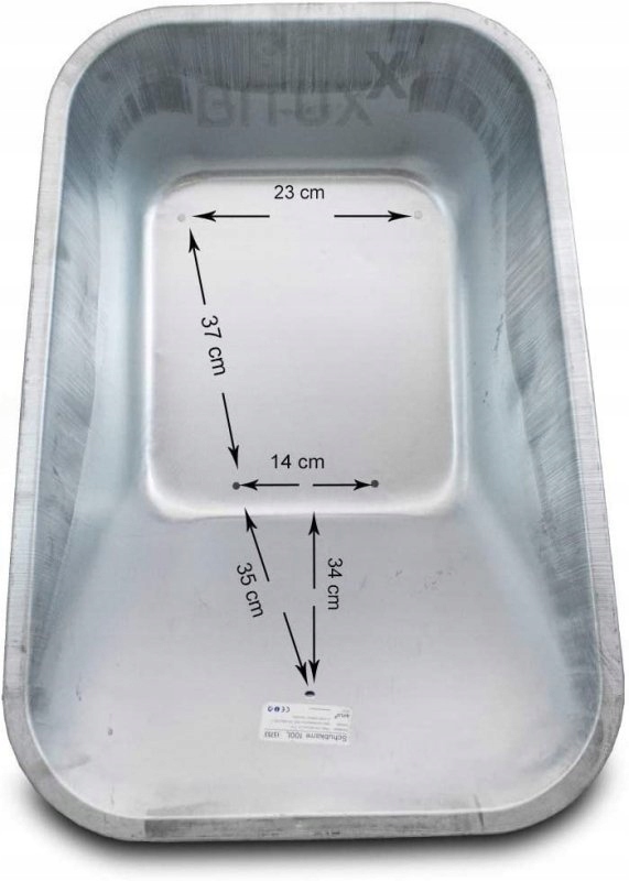 OCYNKOWANA STALOWA MISA DO TACZKI 100L BITUXX LEKKA Marka inna