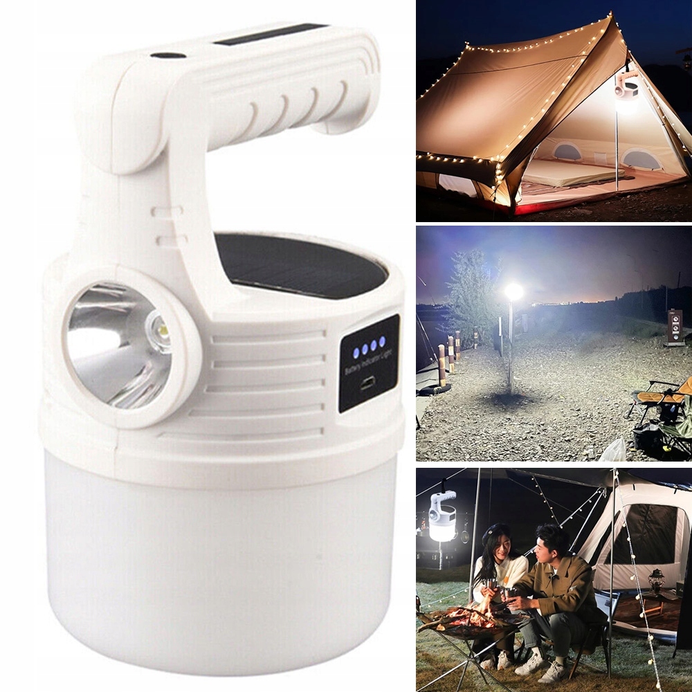 LAMPA KEMPINGOWA LED LATARNIA PRZENOŚNE OŚWIETLENIE KEMPINGOWE DO NAMIOTÓW