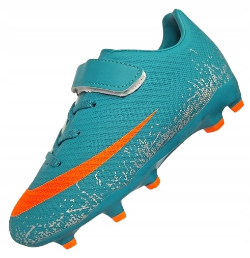 Sportovní boty na fotbal, dětské kopačky na venkovní hřiště, suchý zip, velikost 36