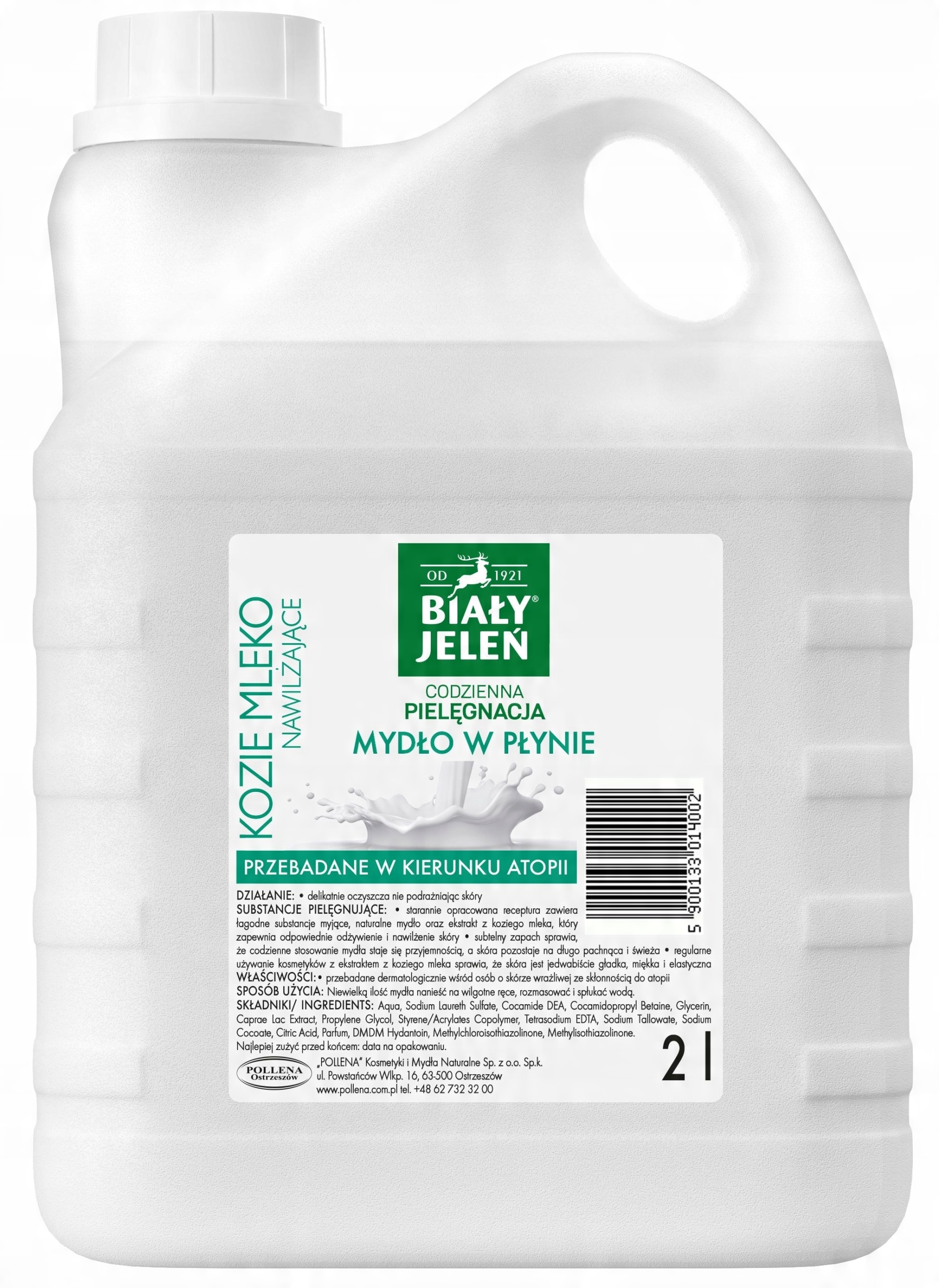 

Biały Jeleń mydło w płynie Kozie Mleko 2l