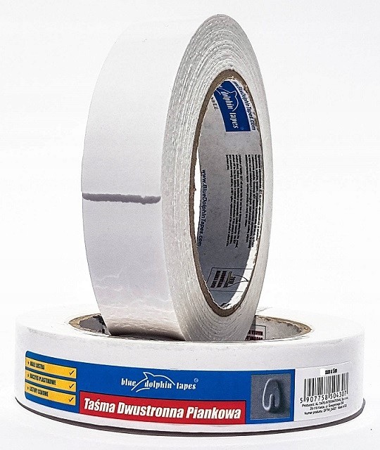 

Taśma Dwustronna Piankowa 19mm x 5m Blue Dolphin
