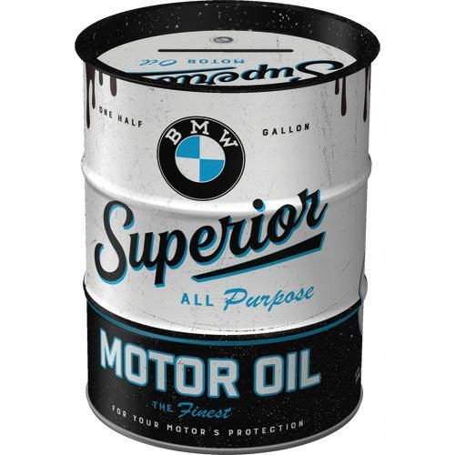 

Skarbonka Bmw Motor Oil metalowa puszka