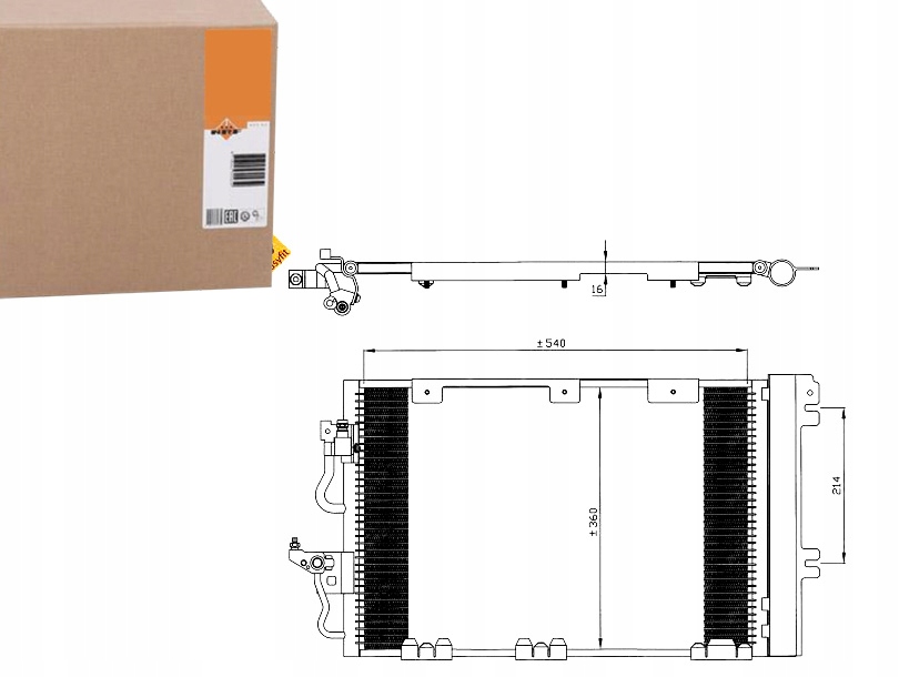 конденсатор Радиатор кондиционера nrf 43146 OL5384
