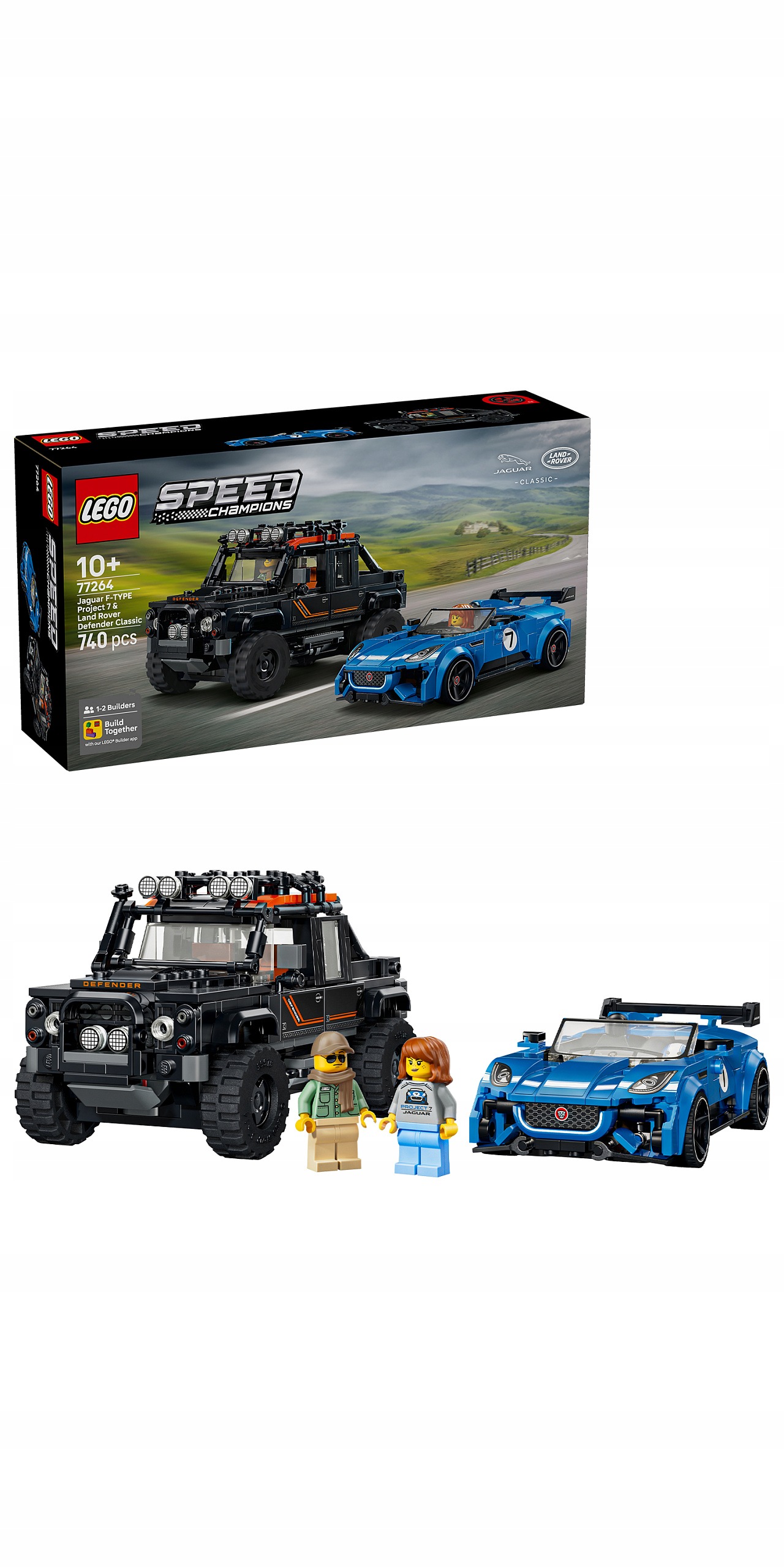 Lego Speed Champions 77264 Jaguar Project 7 a Land Rover Defender